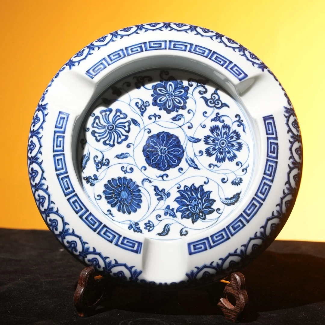 快雪时晴宝相缠枝莲雪茄缸（预售链接勿拍）