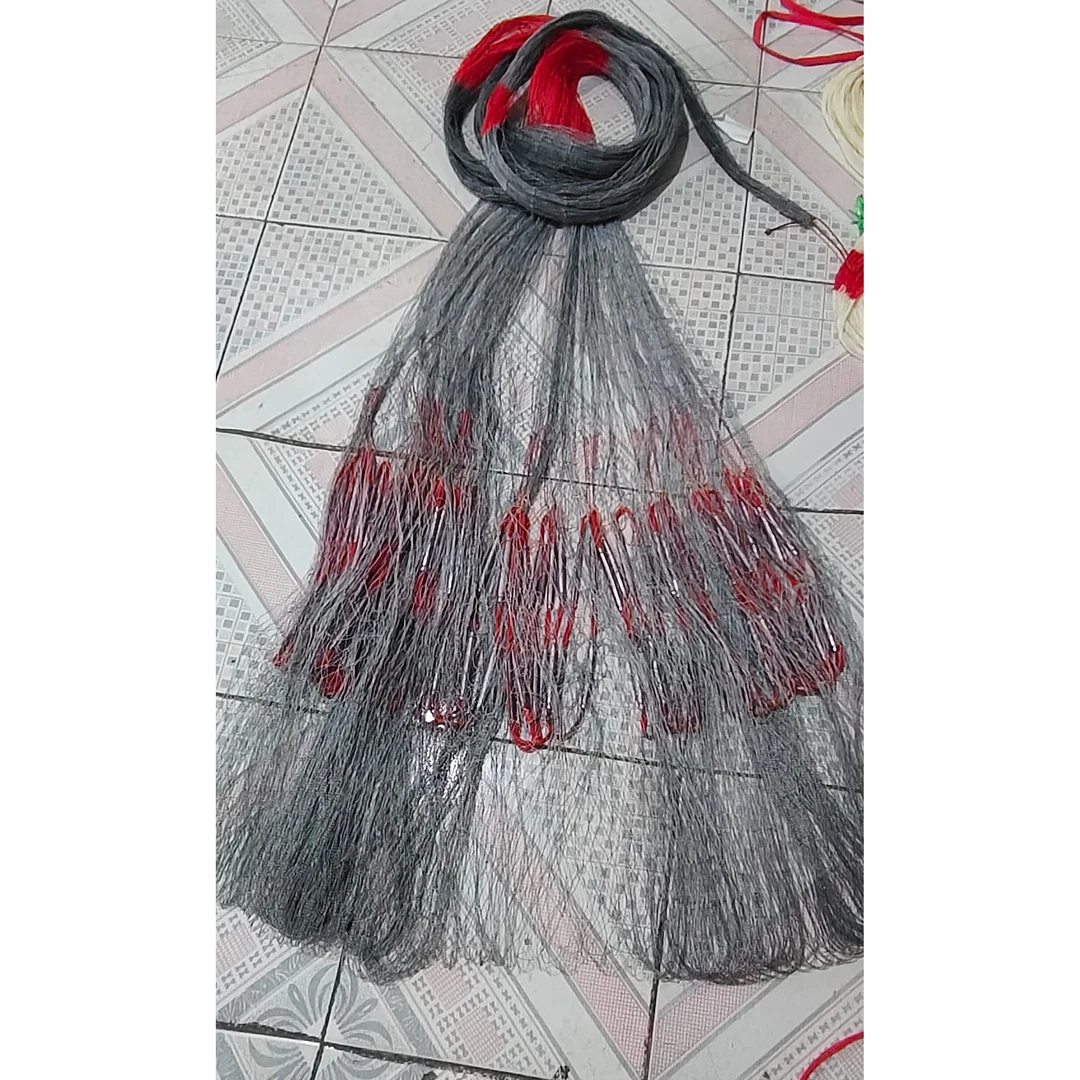 大力马线手抛网传统捕鱼4指4米8斤渔网鱼网撒网抛投手抛