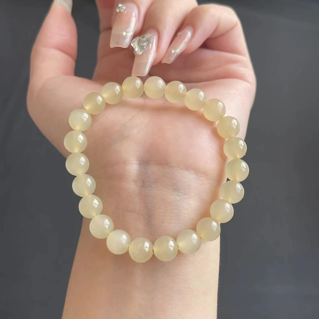 SC080103 和田玉香槟金手串（多样性发一）卡8mm