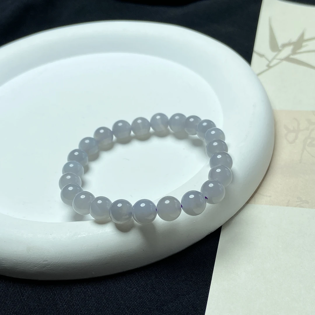 SC11242 和田玉烟紫手串（7.5mm）