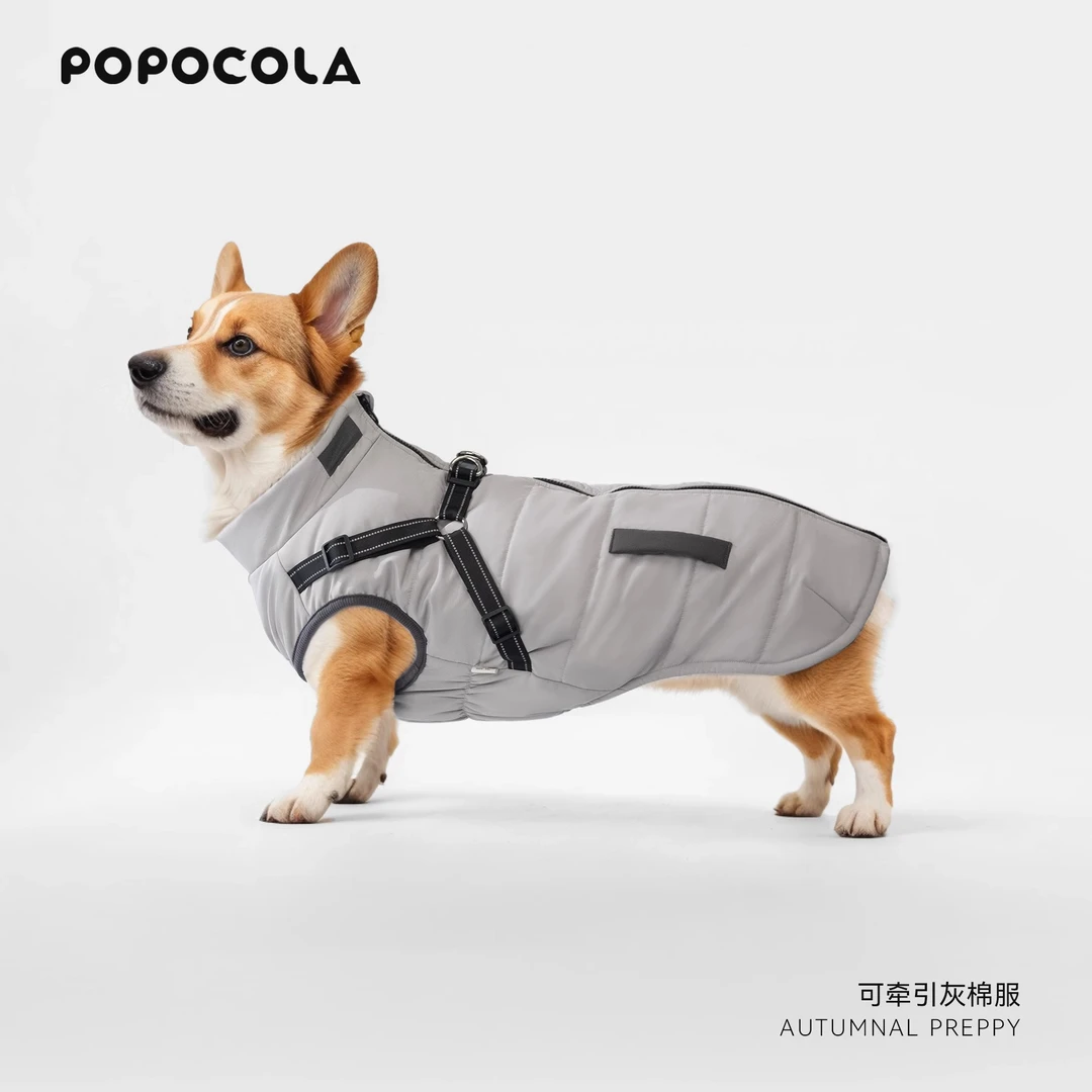 大型犬宠物衣服秋冬款柯基柴犬边牧中型大型犬冬天马甲大狗狗衣服