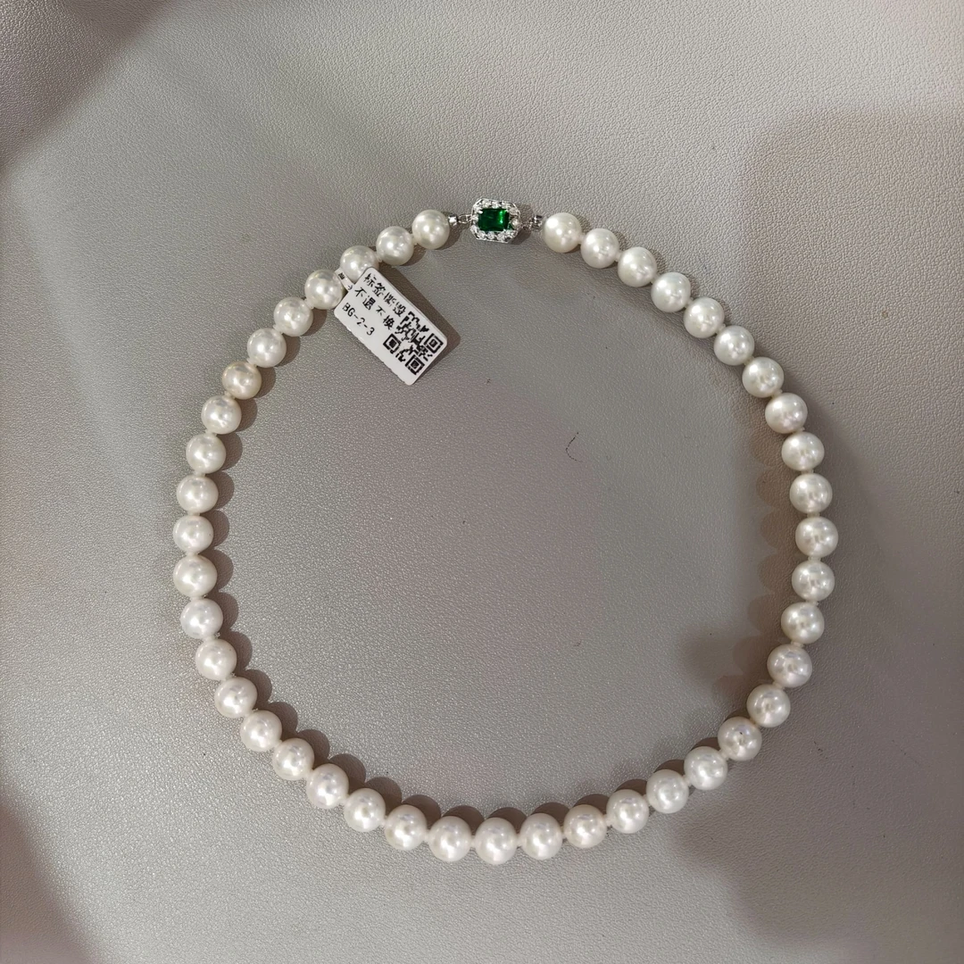 【王公子】淡水珍珠/白珠项链/无核/9-11MM/S925银