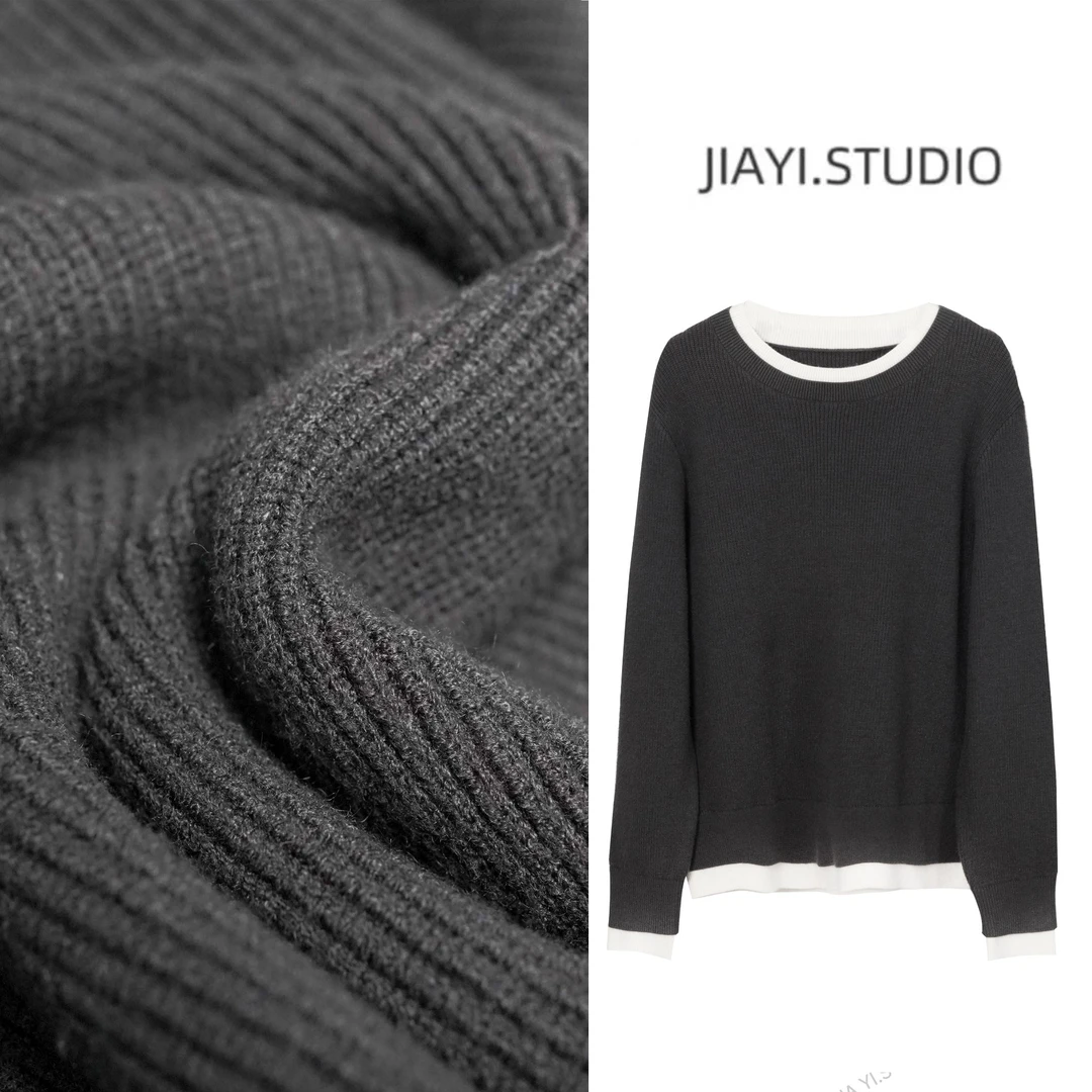 【安迪绒毛衫】冬季时尚新款减龄圆领套头气质款毛衣LS901