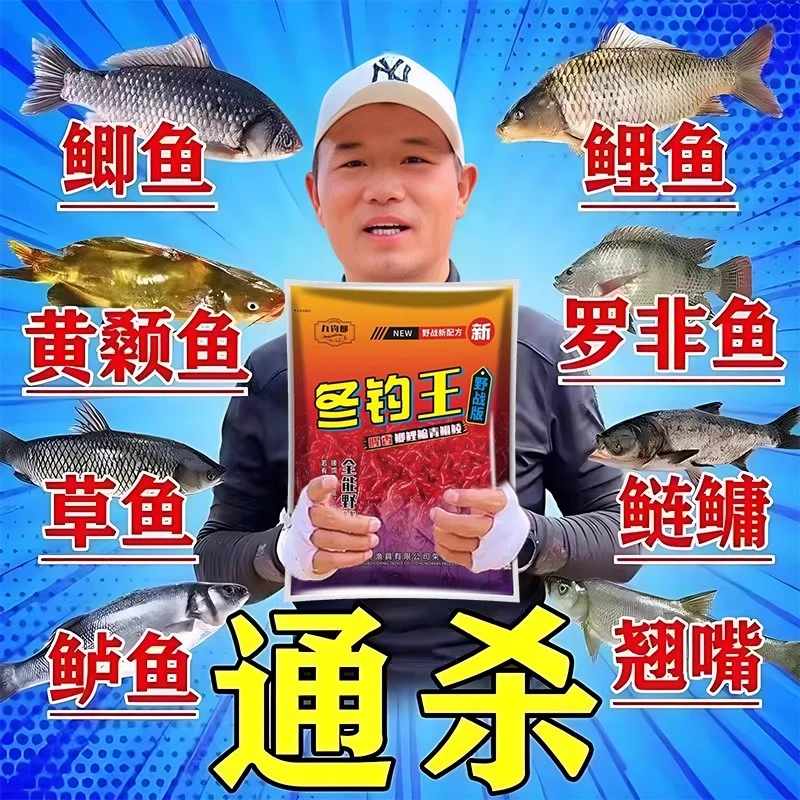 邓大师冬钓王饵料一包搞定鱼草鱼鲤鱼钓鱼饵料腥香型鱼饵正品垂钓
