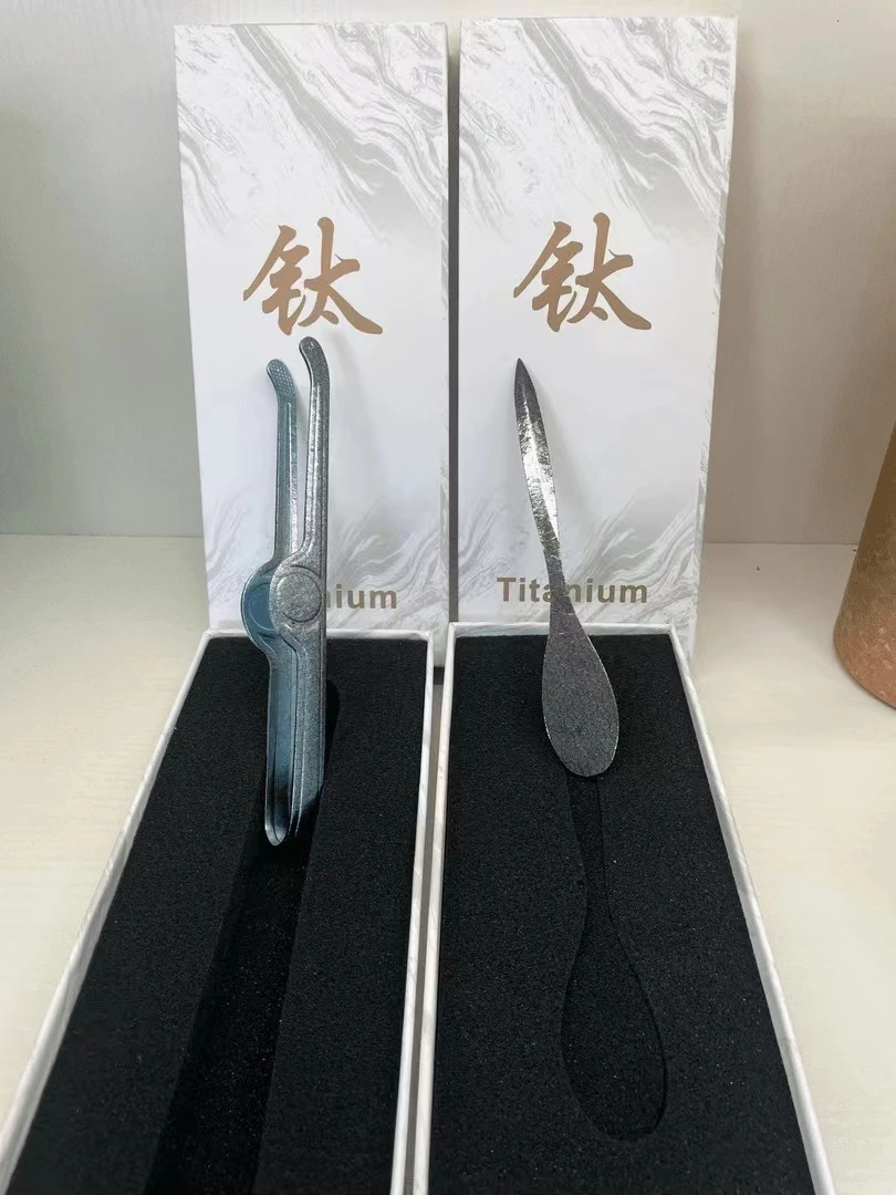 【茶针茶夹】纯钛便携茶叶针茶叶夹子