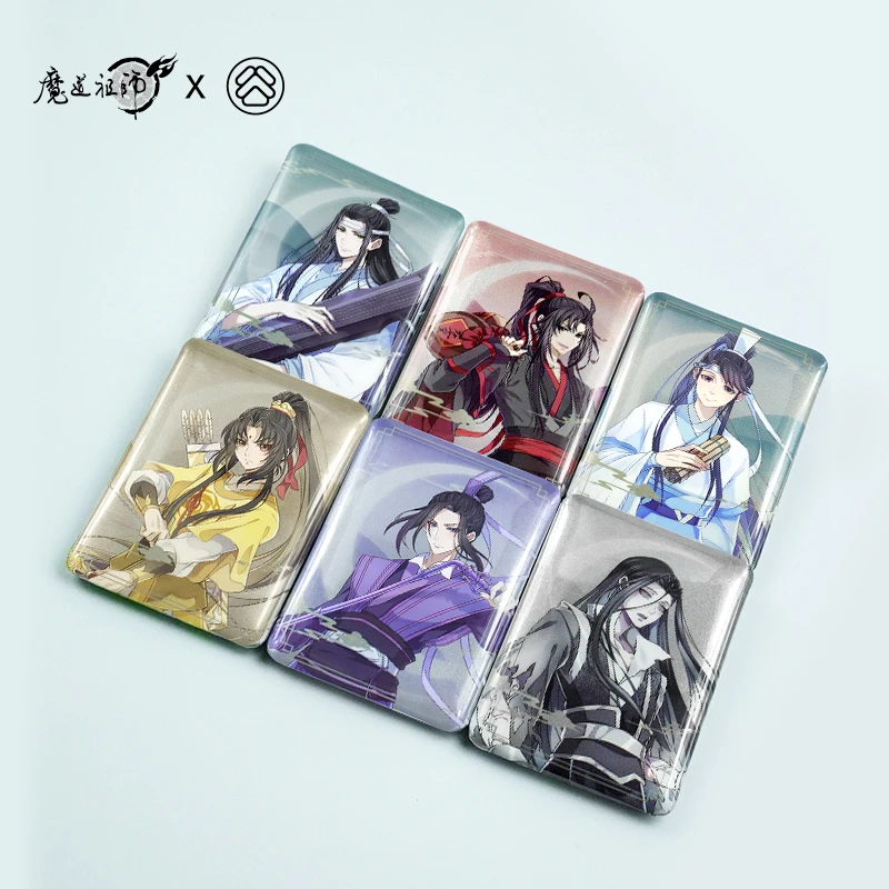 魔道祖师动画 反光吧唧徽章方形吧唧
