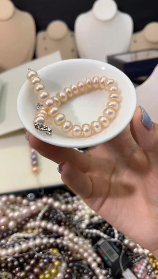 【闪购商品】淡水珍珠59未镶嵌强光珍珠手链