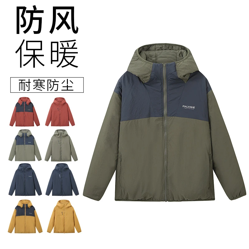 吊卡1180！情侣户外两面穿冲锋衣式棉衣保暖外套6401