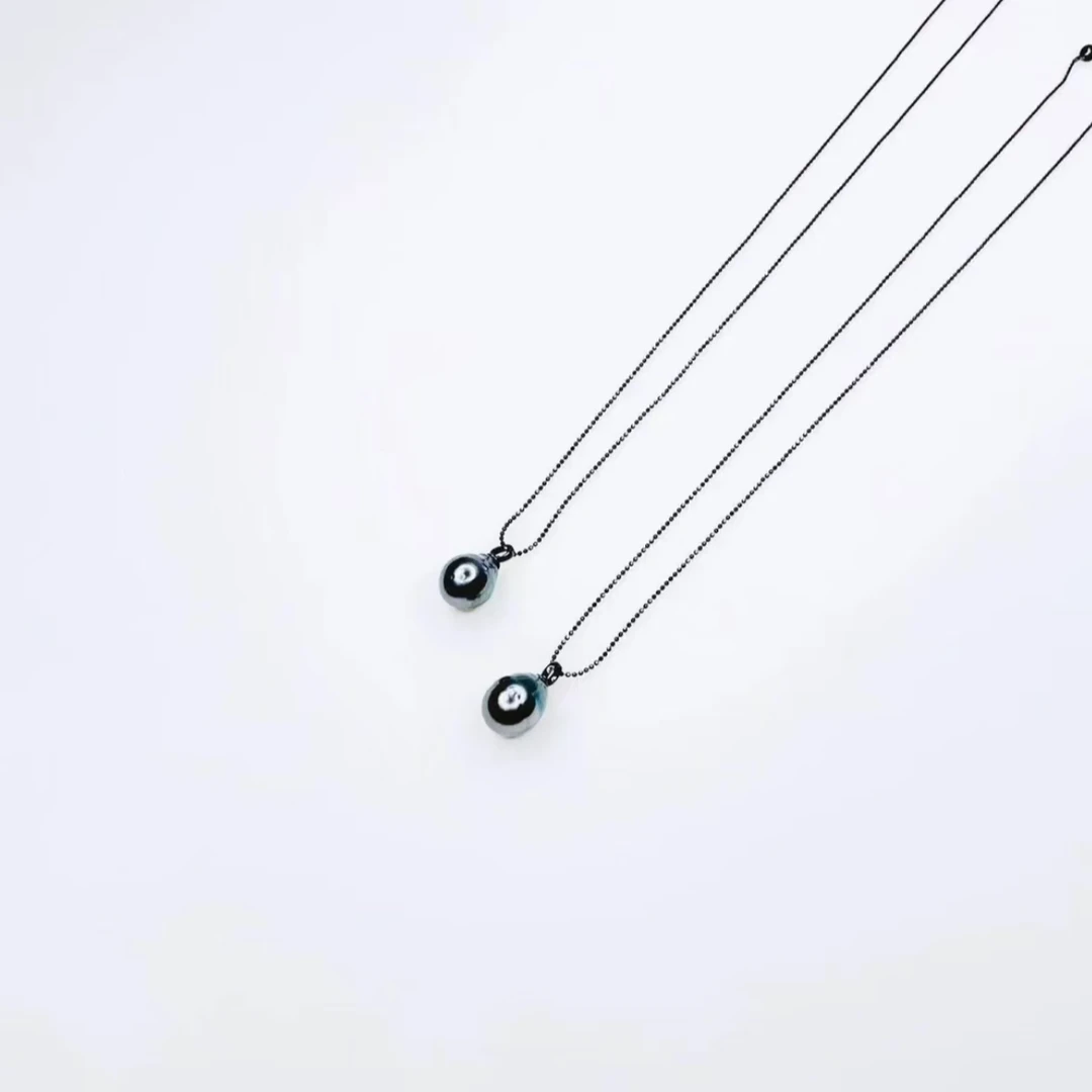 【鹿鹿】大溪地稀有形状黑珍珠水滴炫彩黑珍珠吊坠（多样性发货其一）