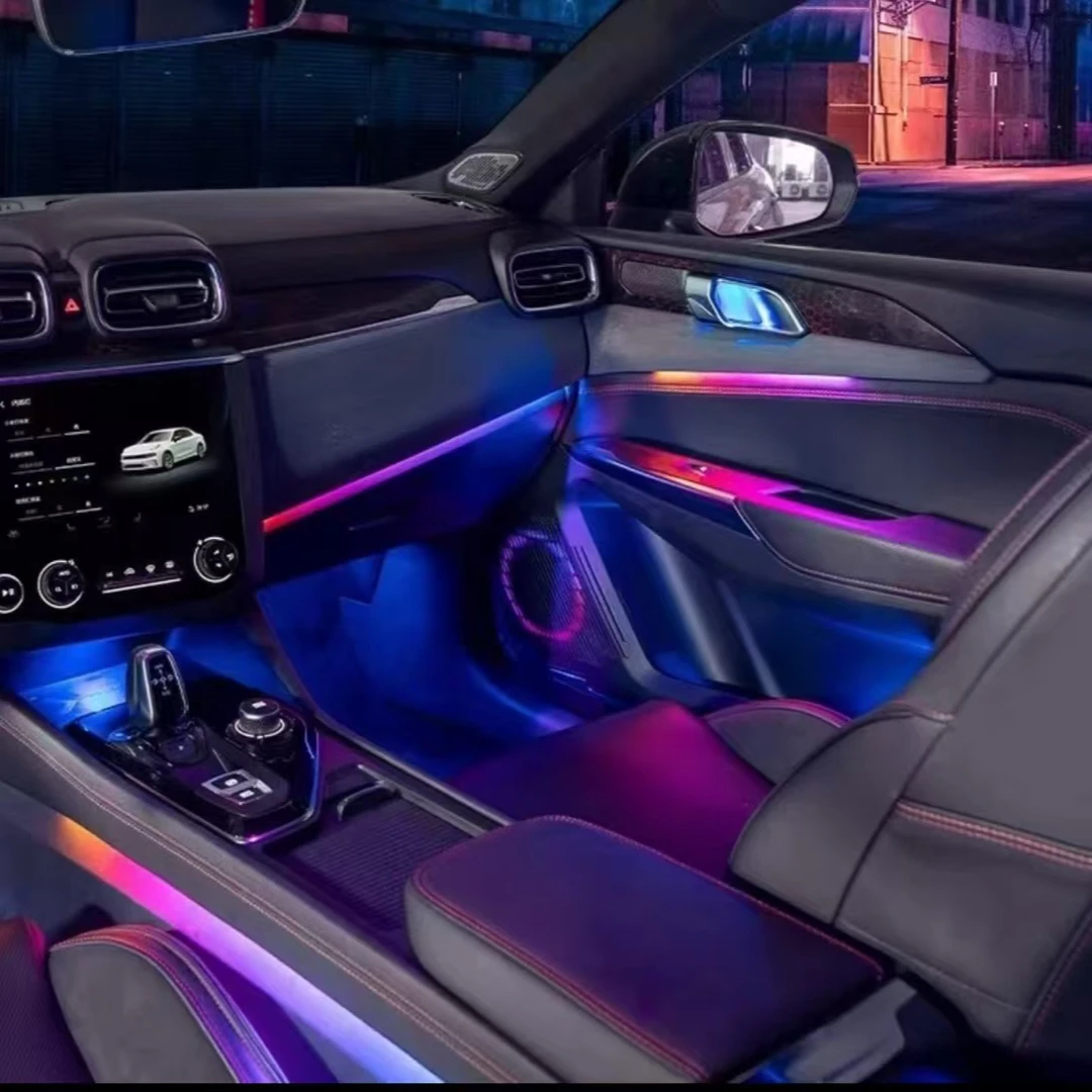 25款汽车动态光影幻彩氛围灯 全国免费包安装 语音声控