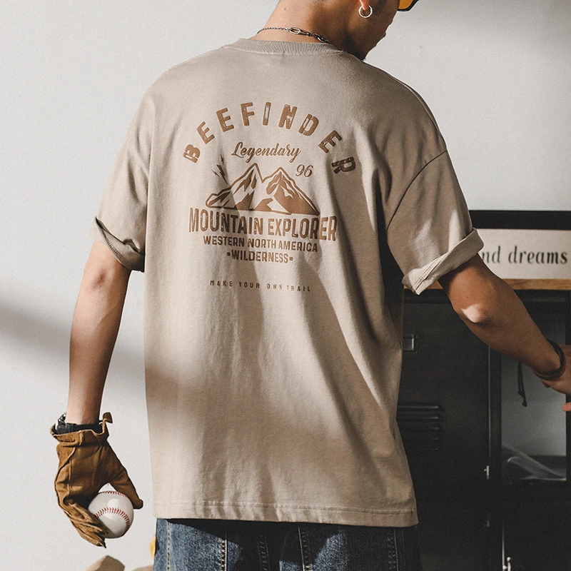 花花公子高端短袖t恤男士半袖夏季款宽松男装体恤男胖子加肥加大