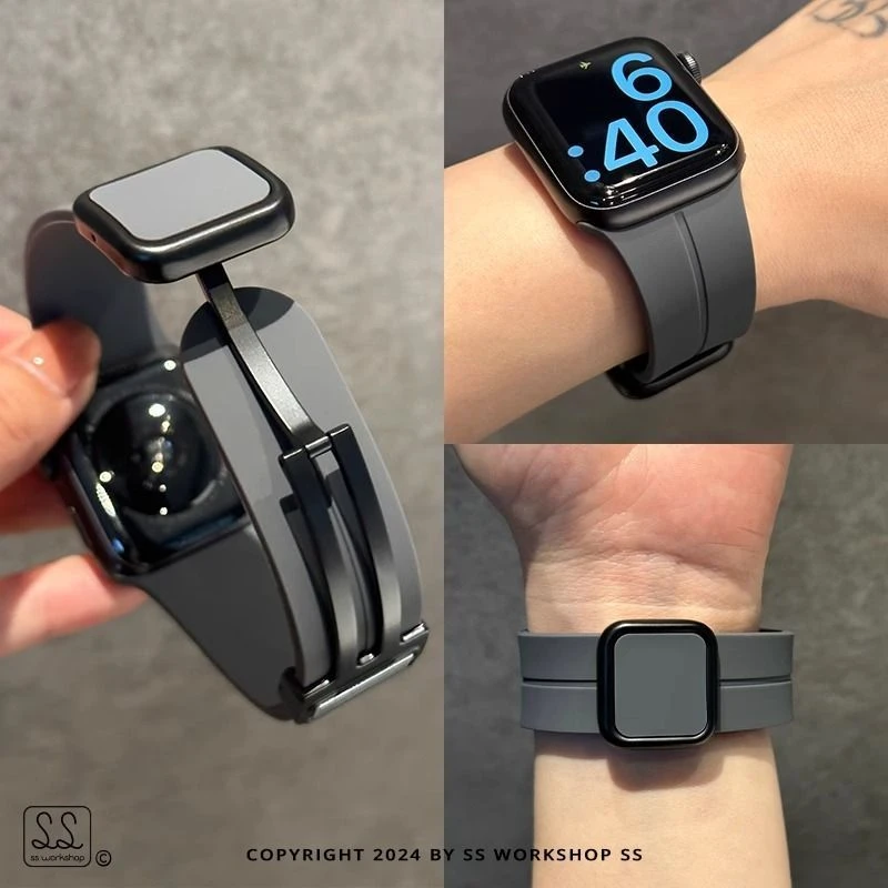 适用小米9Pro/8pro表带红米Watch5/4小米S4/S3亲肤硅胶磁吸卡扣