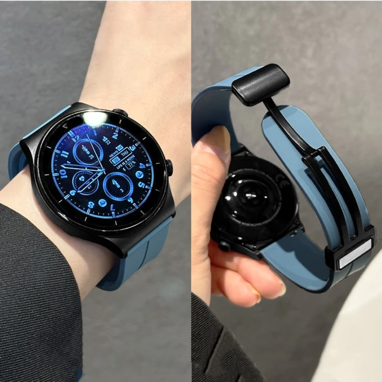 适用华为GT5/5PRO/GT4/watch表带运动硅胶磁吸表带华为三星荣耀