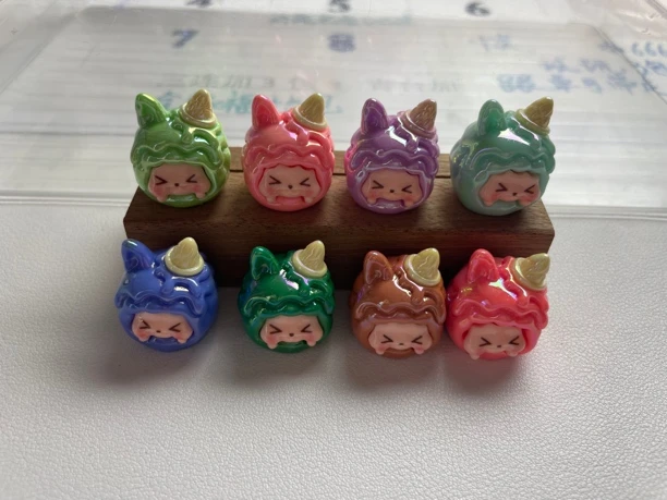 (直播c)新款中号冰淇淋电镀kk可爱摆件儿童礼物