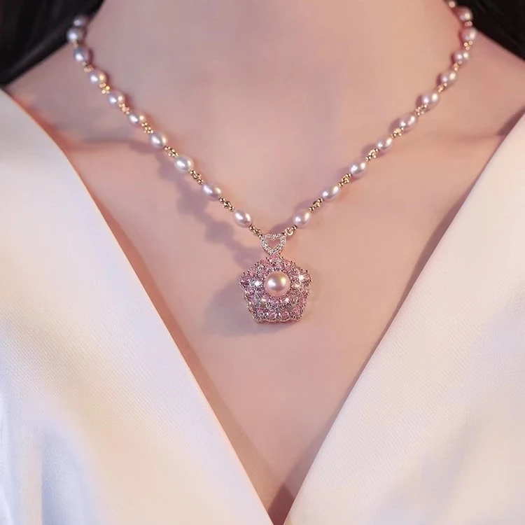 YOUER/柚耳 铜合金项链 新款旋转项链女小众高级感设计幸运花