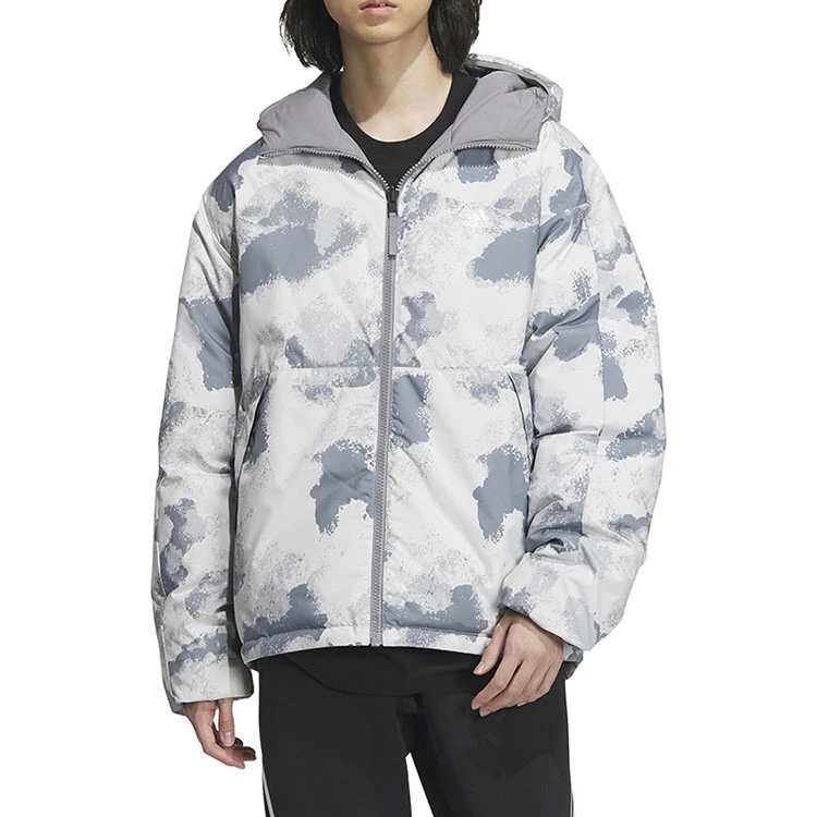 adidas/阿迪达斯【双面穿】男子鸭绒羽绒服 迷彩保暖IS0358