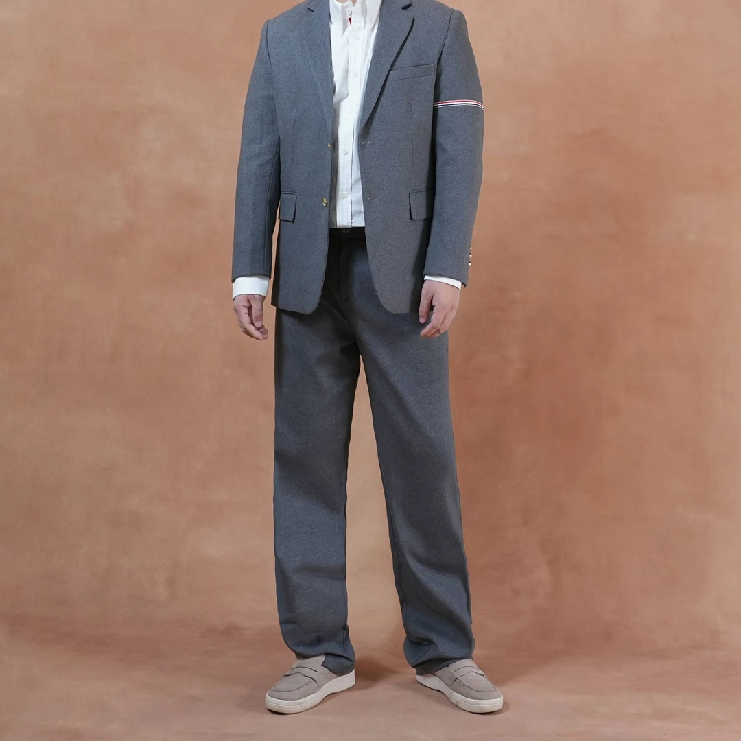 新款轻奢高级感简约休闲宽松西装套装 时尚高定西服套装