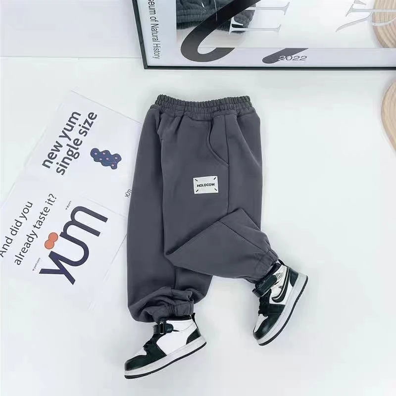 2023年新款男童宽松运动裤子秋装春秋款童装宝宝小童洋气卫裤长裤