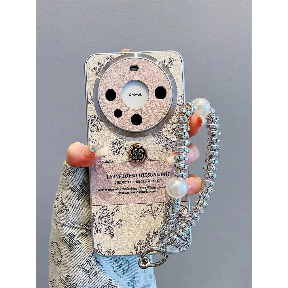 适用华为mate60pro+手机壳女款mate60秋冬mate40pro外壳精孔镜头m