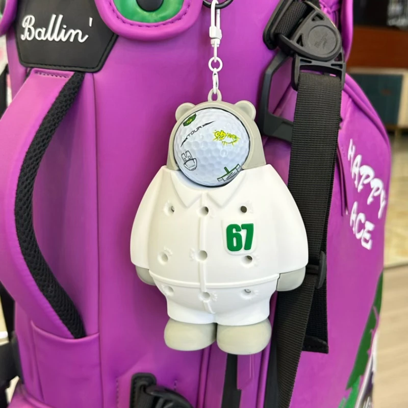 Ballin大师赛周边​ 高尔夫球 收纳熊 高尔夫挂件球钉收纳