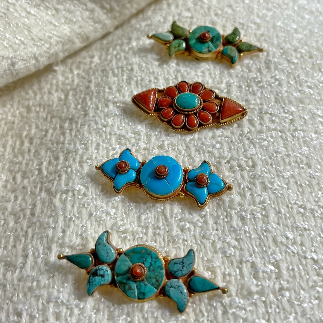 合金胸针 藏式胸针尺寸21/18，925银镀款