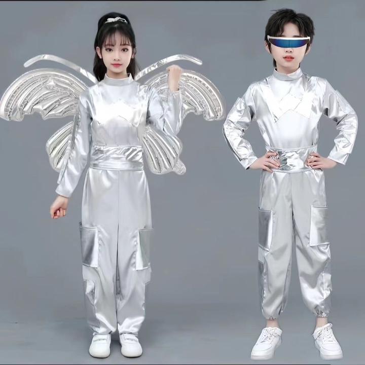 儿童科技感宇航员太空服逐梦舞蹈服小荷风采演出服中小学生运动会