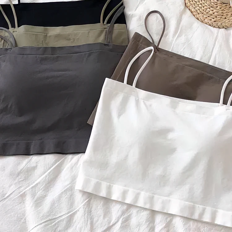 内搭小背心内衣外穿带胸垫背心打底上衣百搭美背防走光