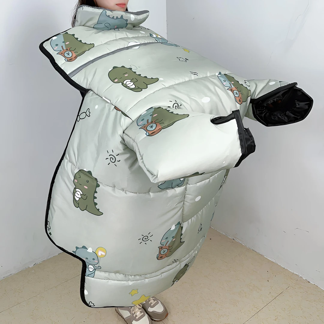 【冬季新品】电动车挡风被加绒加大防风围脖款保暖电瓶摩托车挡风罩