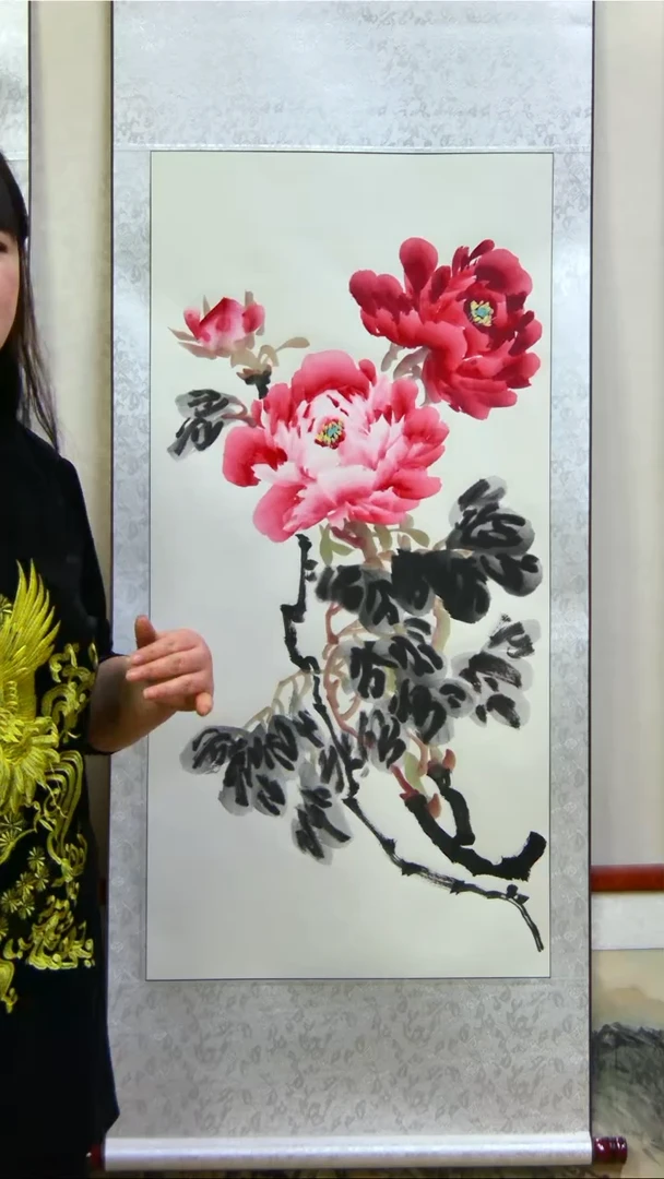 【闪购商品】书法牡丹三尺