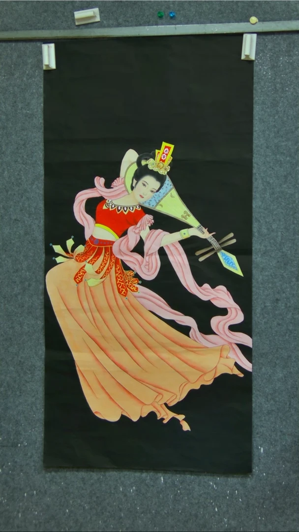 【闪购商品】绘画反弹琵琶飞天美女