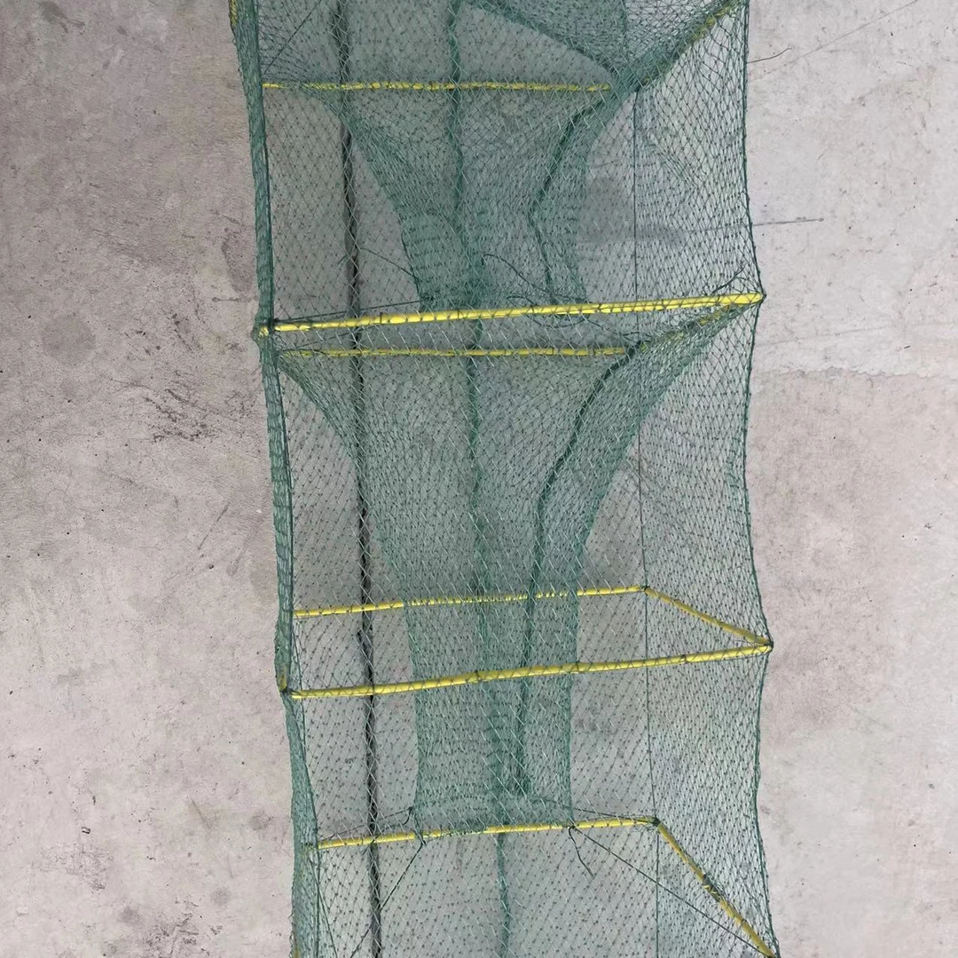 19节手工全有节鱼虾笼养殖笼便携带手抛网折叠网户外专用