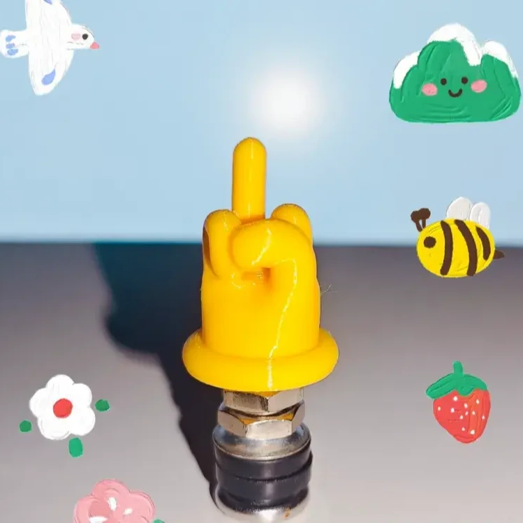 气门芯帽轮胎气嘴3d打印保护盖创意适用小米同款汽车车载恶搞