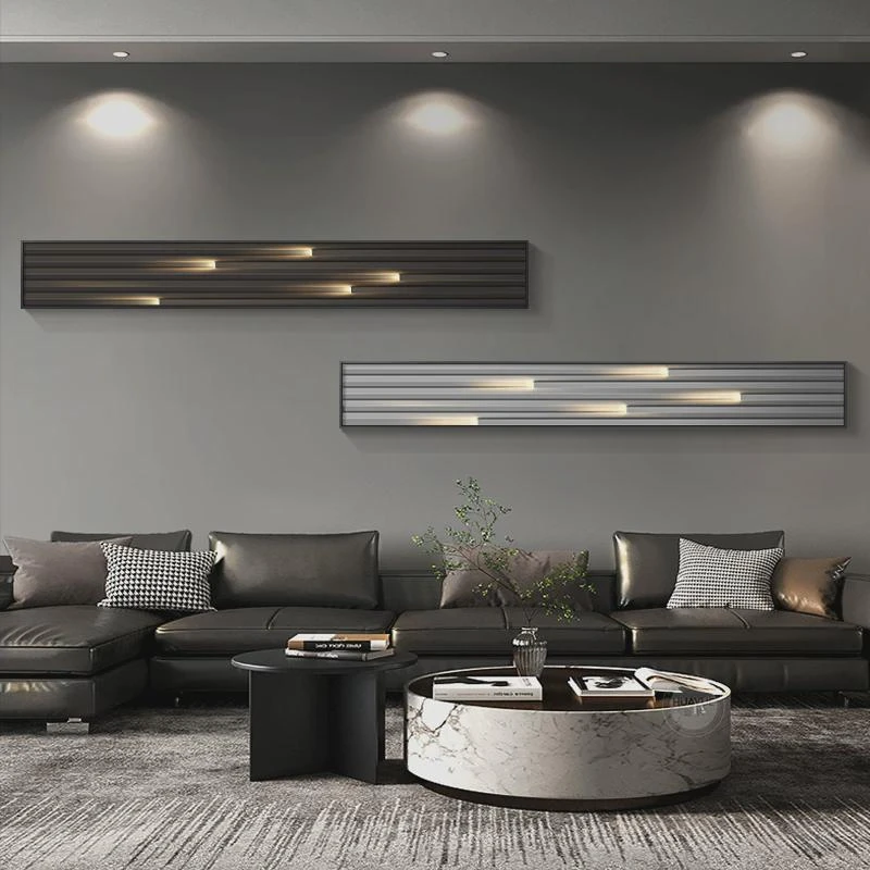 高档轻奢客厅装饰画高级感简约沙发背景墙客厅沙发背景挂画大气