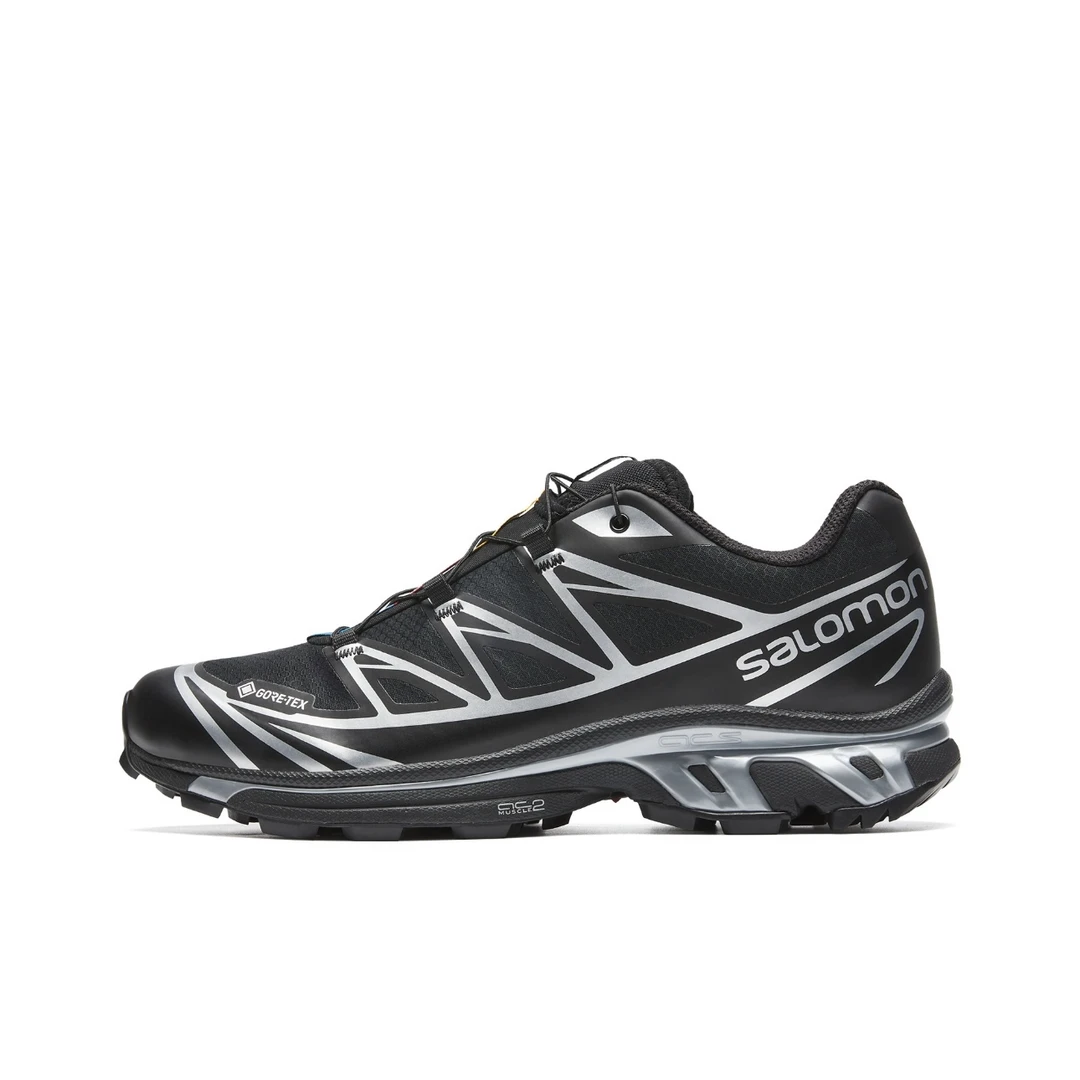 SALOMON萨洛蒙 XT-6 GTX 黑白 男女同款低帮户外功能跑步鞋474506