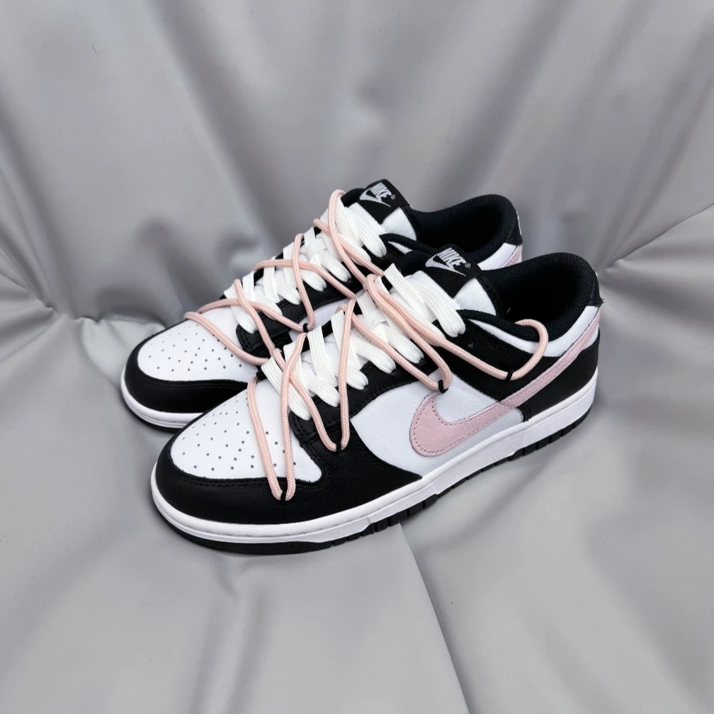 Nike耐克Dunk Low定制款粉熊猫解构风格女鞋百搭低帮休闲运动球鞋