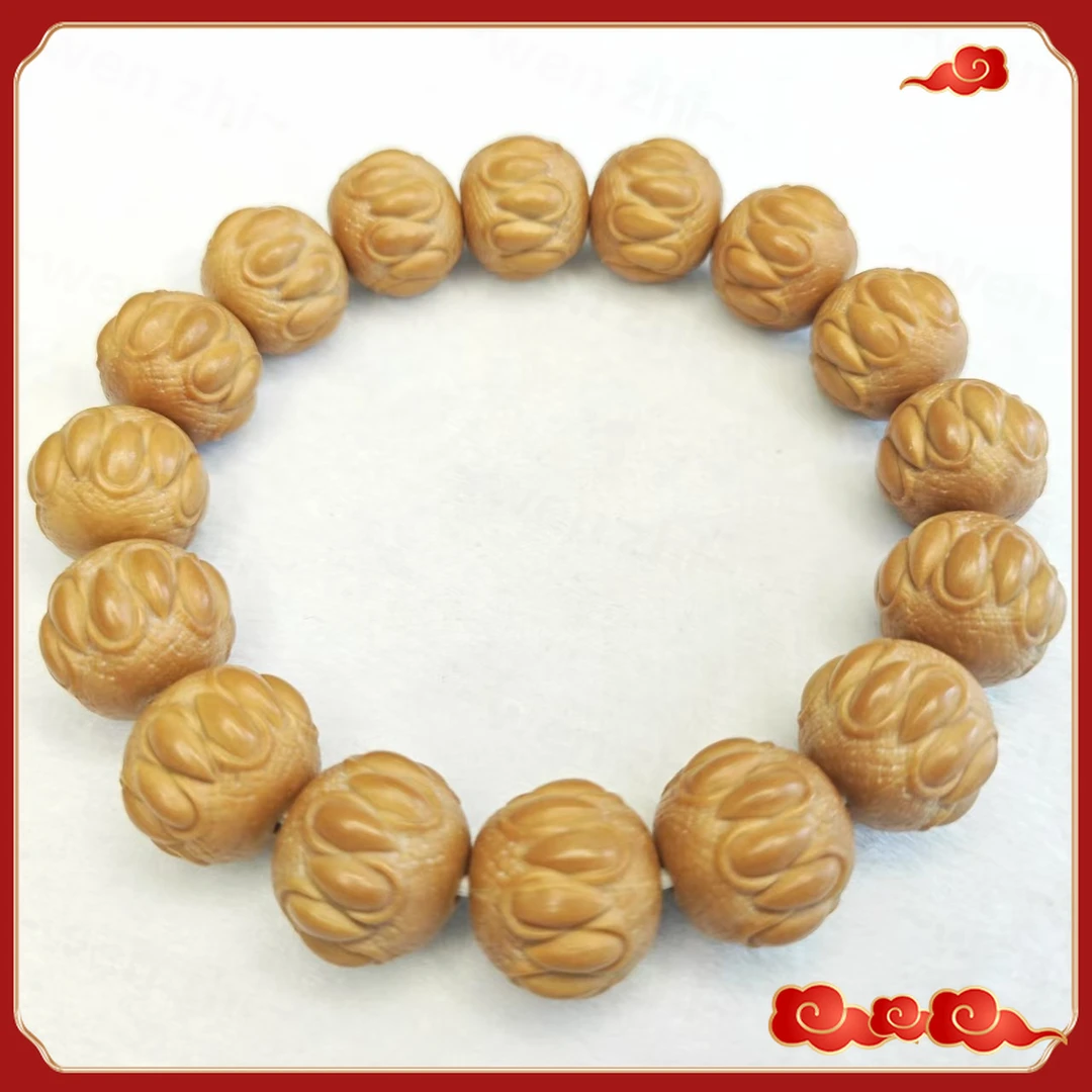 正宗猴头手串莲花吞噬龙岩料全品