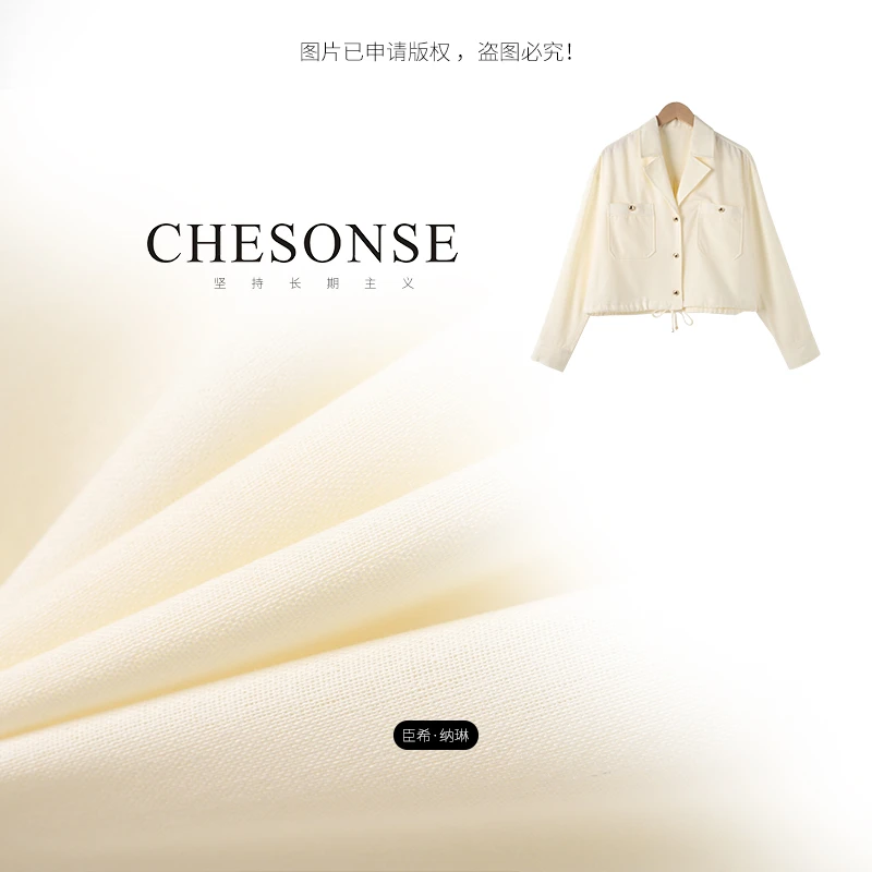 休闲上衣女【晚春】新品复古古巴领抽绳衬衫外套女0246133