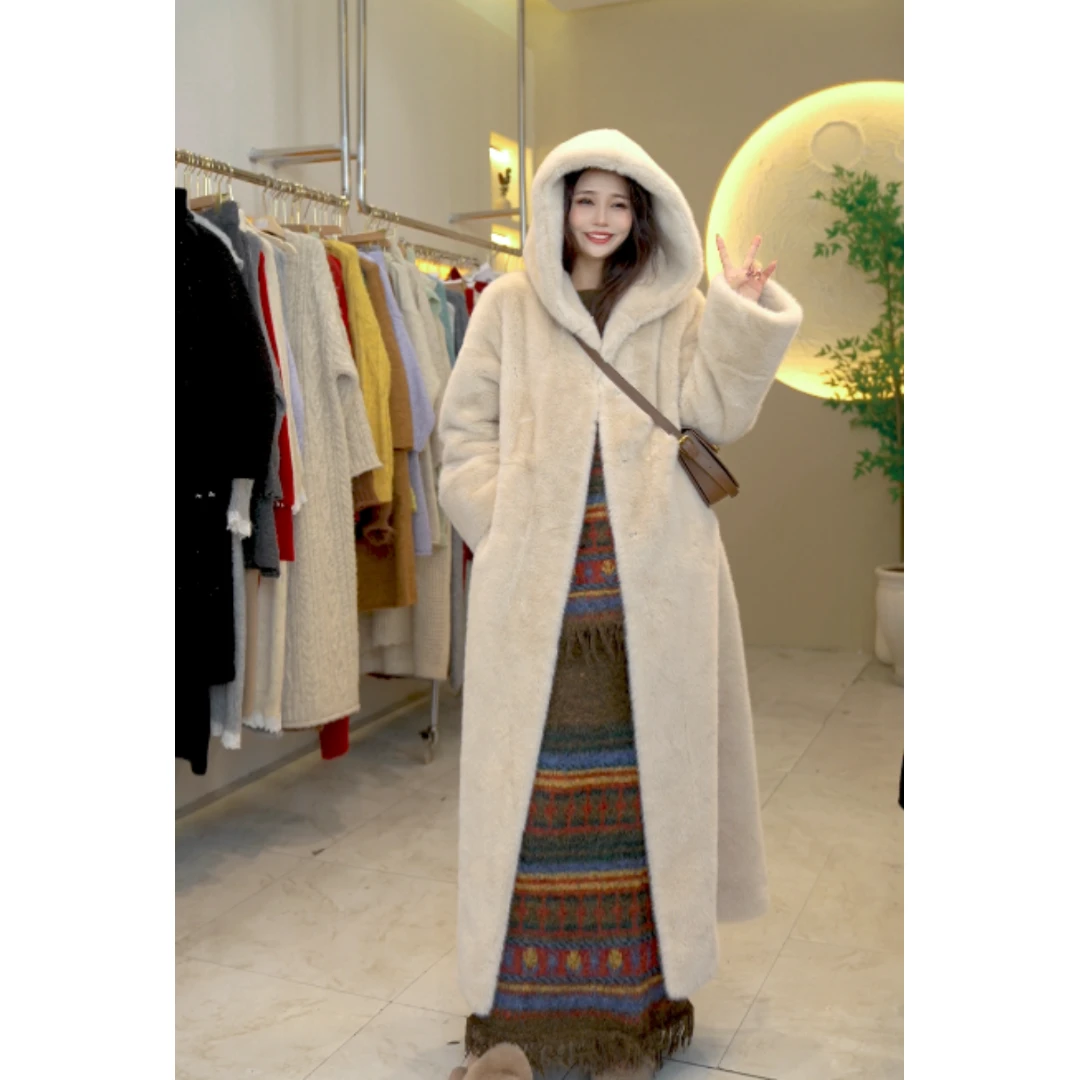 【桔子甜了】2024秋冬新款韩版百搭中长款轻奢气质时尚针织毛衣开衫