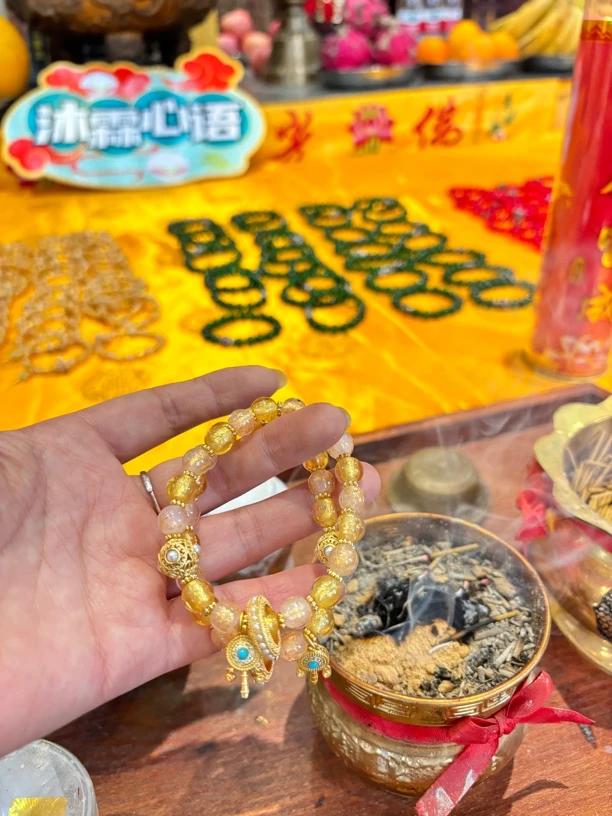 非金属手链 五路大财财琉璃祝福手链