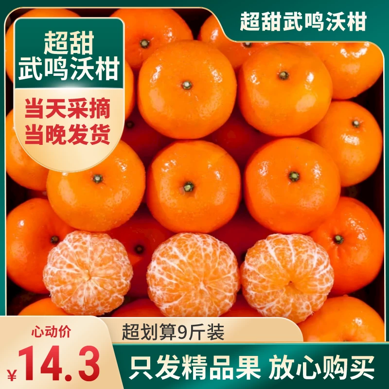 正宗广西武鸣沃柑包邮榨汁超甜皮薄新鲜采摘多汁纯甜柑橘甜蜜大果