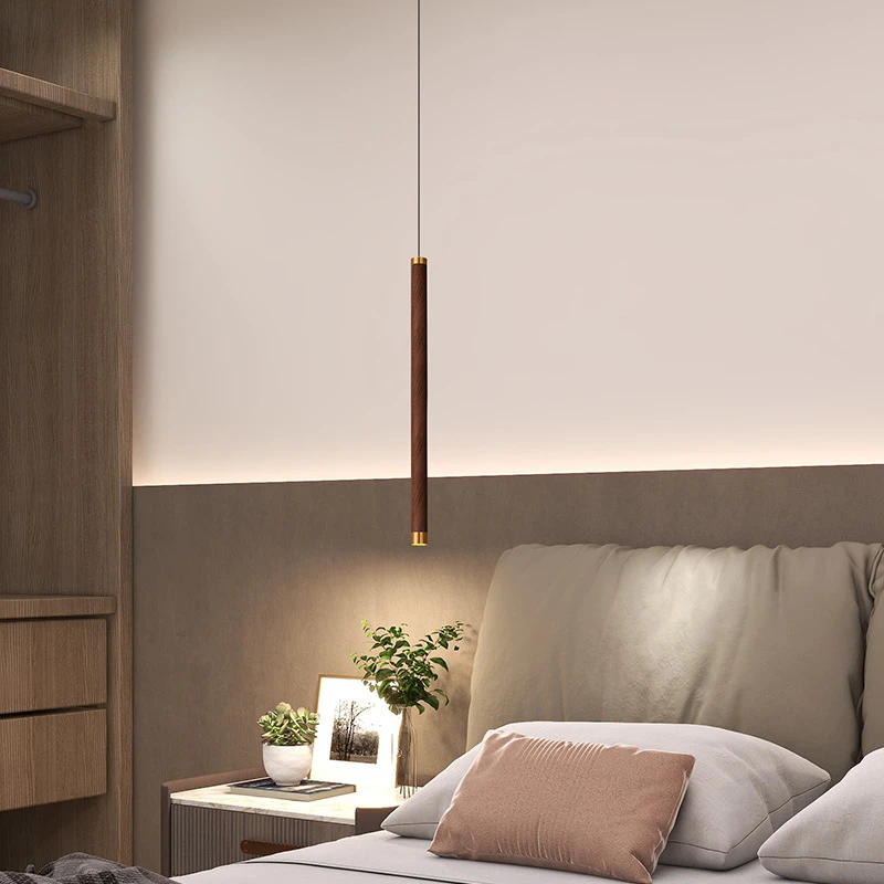 帝众新中式床头小吊灯轻奢可升降卧室电视墙吊线灯客厅吧台灯好