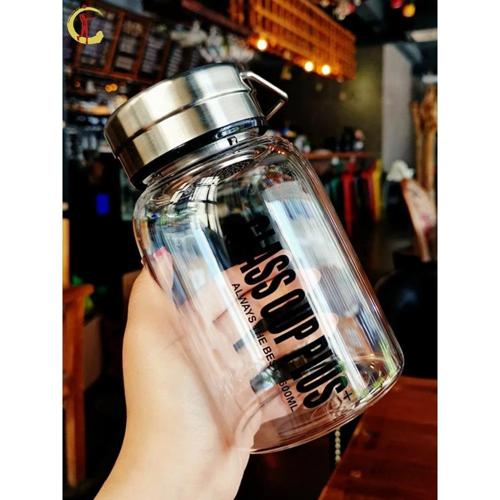 两千毫升2升2000ml一天八杯水水杯耐高温2l健身水壶玻璃杯子热水