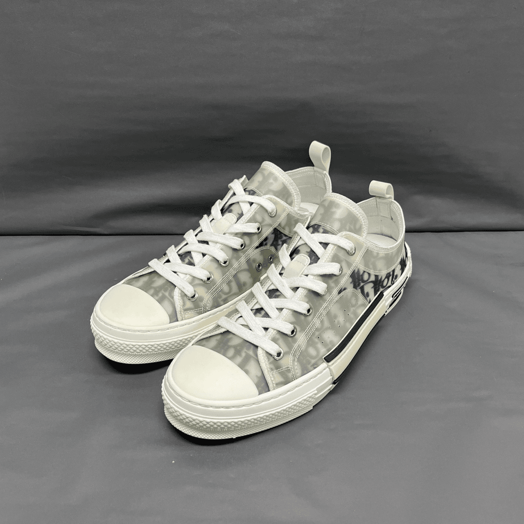 Dior-b23灰白低帮/ 41码/95新 鞋面干净/原盒/ A1694