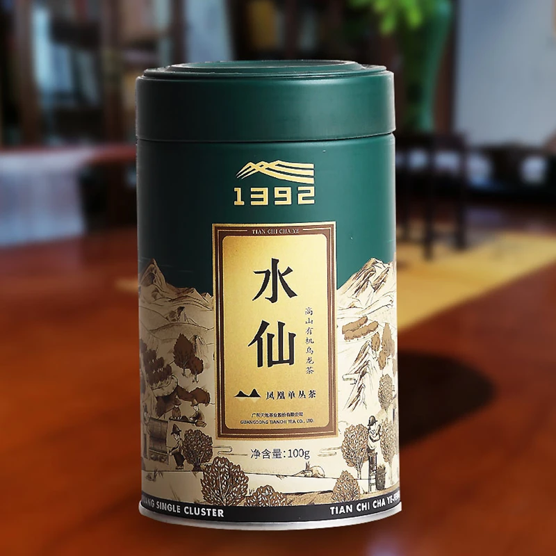 天池单丛 1392 乌岽水仙 凤凰单枞茶 七彩系列100g罐装 拍4送礼袋