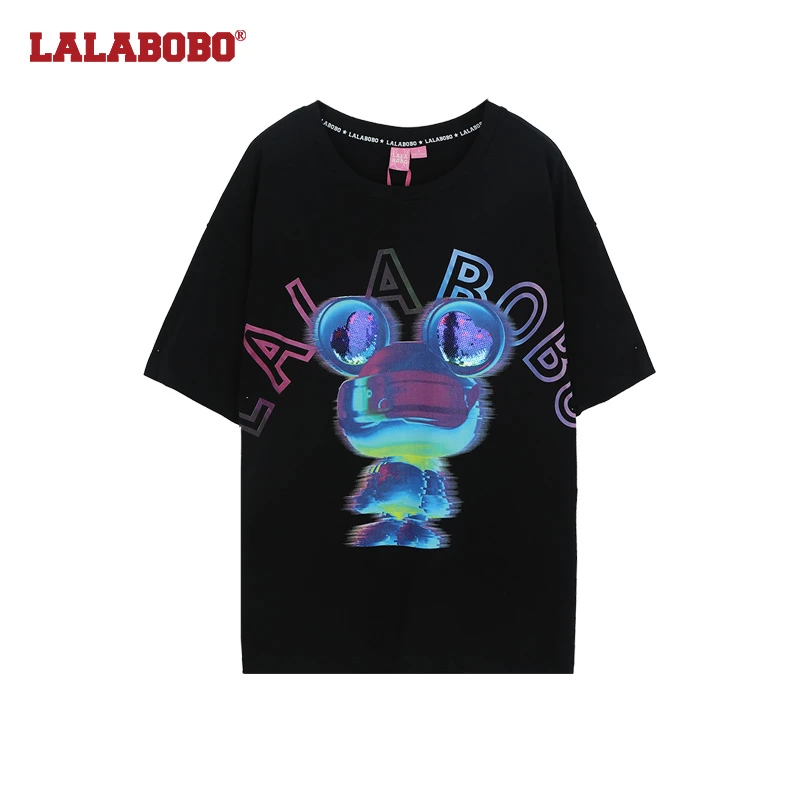 石家庄奥莱(不退不换)LABO热成像宽松休闲T恤女LBCA-WSDT41