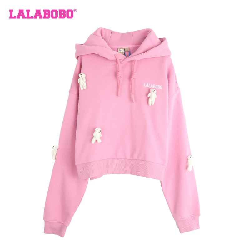 石家庄LABO原创秋冬新款挂熊休闲连帽卫衣CBCD-WSTS23
