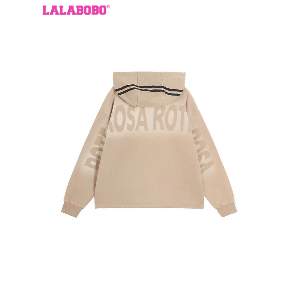 LALABOBO连帽卫衣装渐变色运动休闲秋冬新款宽松上衣LBDC-WSTS26