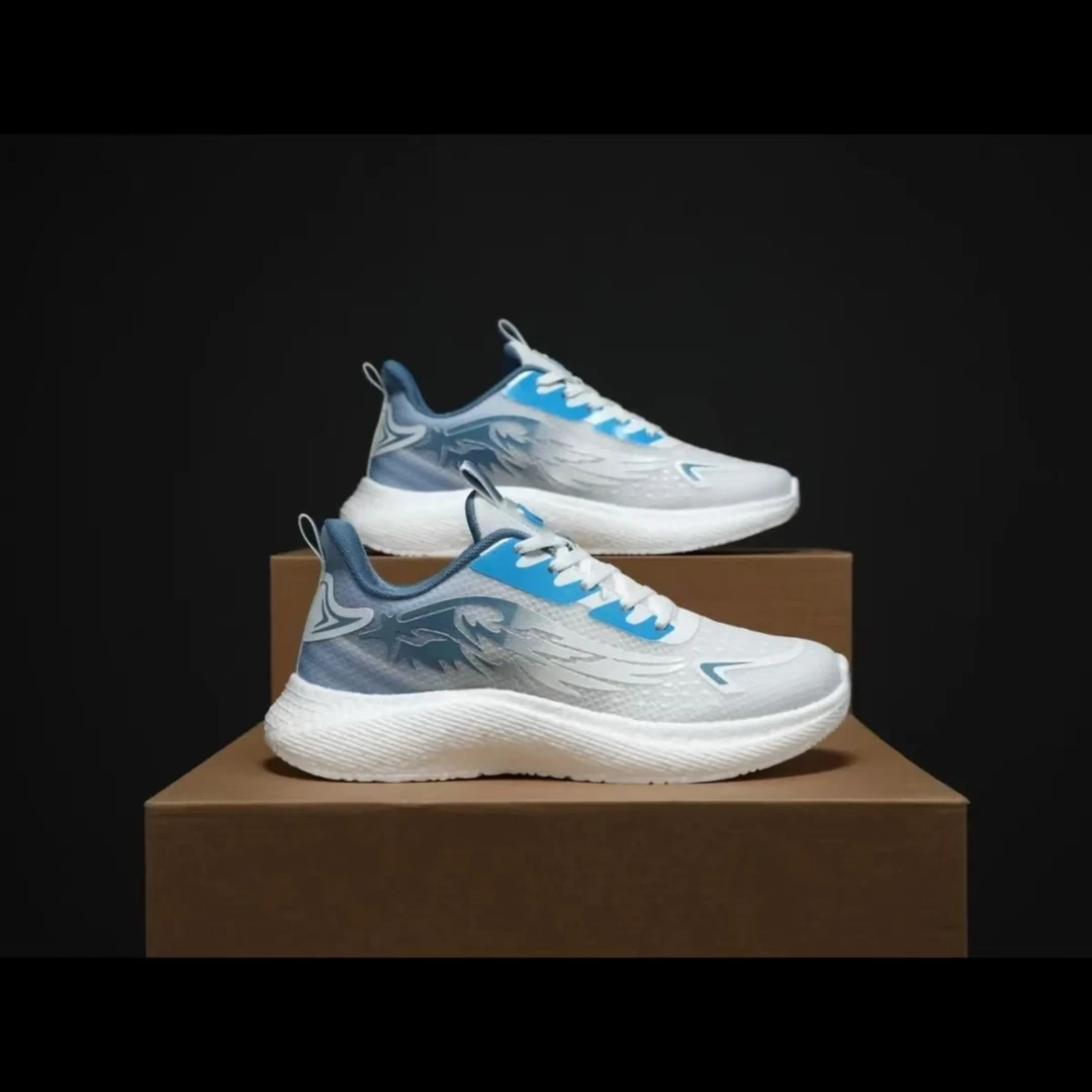 秋季男鞋网面透气情侣款运动鞋跑步鞋-2327