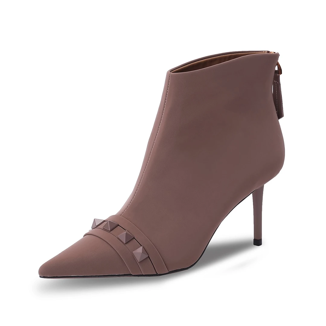 正常尺码 女鞋 时装靴  735 卡其色