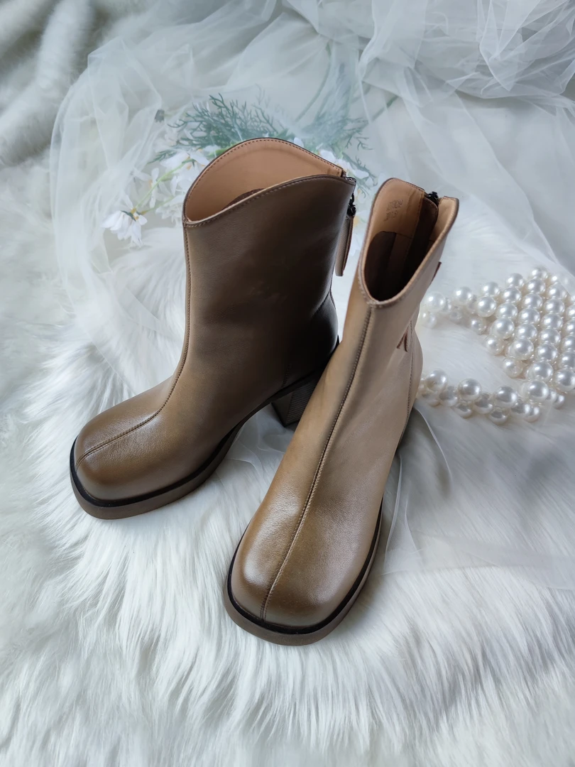 正常尺码 女鞋 时装靴 BM289 卡其色